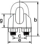 Зажим канатный DIN 1142 10,0 мм Зажим канатный DIN 1142 10,0 мм