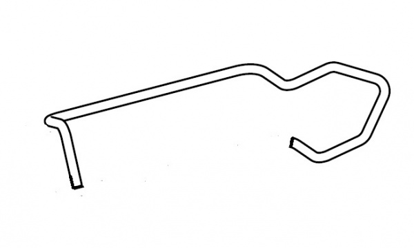 Фиксатор для индивидуальной опоры 6/10 оцинкованный с одной ножкой